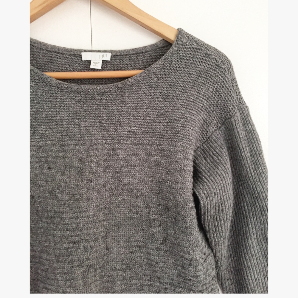 J.JILL- gray sweater